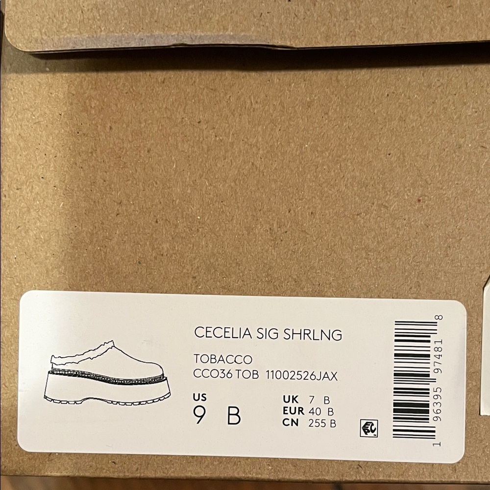 Coach Tan Shearling Slip-On Clogs - Picture 5 of 5